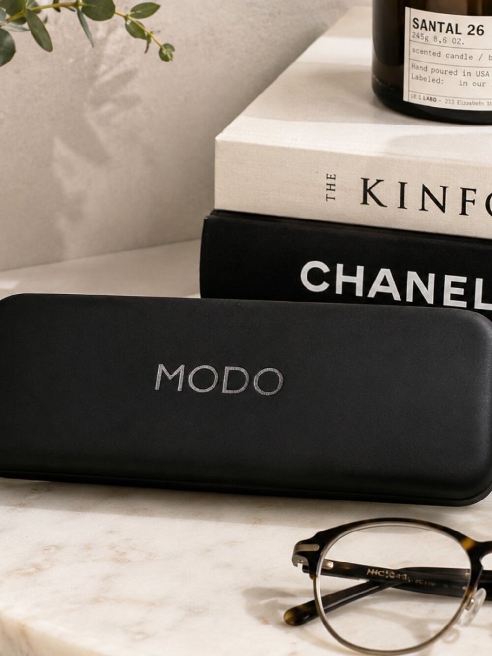 MODO Black Eyeglasses / Sunglasses Hard Case